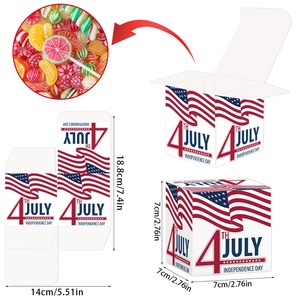 DAMAI - Juego de 6 Cajas Decorativas Patrióticas para Regalos, Galletas, Chocolates, Caja de Regalo Patriótica para Decoración del Día de la Independencia del 4 de Julio - Product Image 3