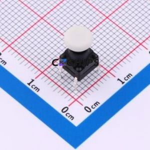 TSW06112-110B531BA-003E Tactile Switch Through hole-4P,6.1x6.1mm Switch Single Pole Single Throw Round Button 2.8N 6.1mm - Product Image 1