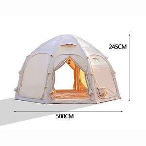 Tente scellée à l'air personnalisée en usine tente gonflable <span class=keywords><strong>de</strong></span> camping octogonale <span class=keywords><strong>de</strong></span> luxe étanche <span class=keywords><strong>et</strong></span> portable avec espace intérieur spacieux - Product Image 1