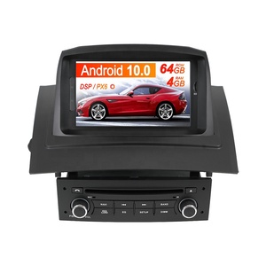 Lecteur DVD de voiture Android 10.0 4G+64G avec navigation GPS pour <span class=keywords><strong>Renault</strong></span> Megane 2 Fluence 2002-2009, lecteur multimédia, autoradio, unité principale - Product Image 1