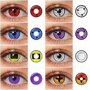 Lentilles de contact <span class=keywords><strong>Sharingan</strong></span> pour cosplay, lentilles colorées coréennes, vente en gros, Halloween, lentilles de <span class=keywords><strong>yeux</strong></span> pour embellir <span class=keywords><strong>les</strong></span> <span class=keywords><strong>yeux</strong></span> - Offre Spéciale - Product Image 1