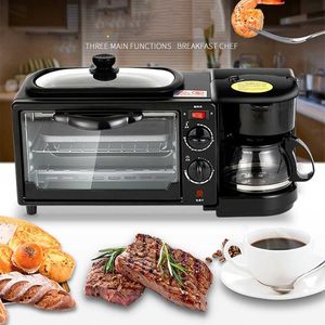 In Stock Electric Multifunction 3-in-1 9L Stainless Steel Household <b>Toaster</b> Oven Breakfast Maker - Product Image 2