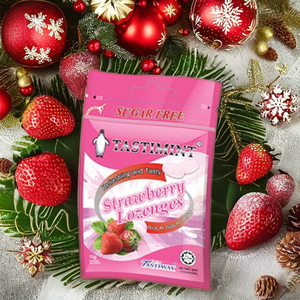 HALAL Malaysia 15g/<b>Packet</b> <b>Sugar</b>-Free Tastimint Ginger Candy Lozenges Refreshing Mint Flavor Zip Locked Pack - Product Image 2