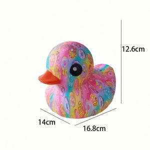 Pato Amarillo Grande de 16.8 cm con Diseño de Impresión por Transferencia de Agua, Juguete de Playa para Niños, Muñeco de 6 Pulgadas con Sonido para Educación Temprana - Product Image 6