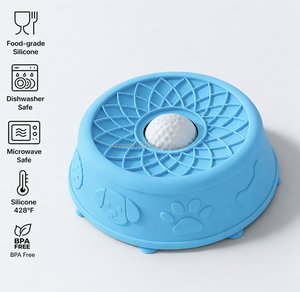 VaryWell Ciotola Antiscivolo con Pallina per Alimentazione Lenta, Giocattolo in Silicone per Cani e <span class=keywords><strong>Gatti</strong></span>, Antiansia, per Snack Liquidi e Licking - Product Image 5