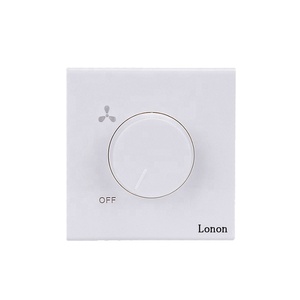 Nhà Máy Bán Buôn Chuyên Nghiệp PC Màu Trắng + Kim Loại Điện Đứng Kiểm Soát Tốc Độ 220V Điện Dimmer Fan Chuyển Đổi - Product Image 1