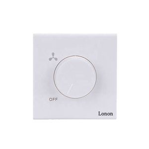 Factory wholesale Professional White PC+Metal electric stand speed control 220v electric dimmer fan switch