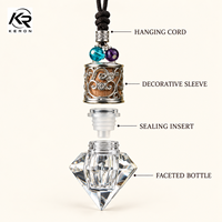 Flacon de parfum décoratif de luxe en verre, flacon de parfum vide orné, emballage personnalisé avec logo, vente en gros