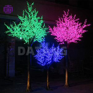 Árbol de Luz LED de PVC Luminoso para Exteriores con Diseño de Flor de Cerezo para Parques Temáticos, Jardines, Plazas y Festivales, Iluminación Ambiental en Venta - Product Image 2