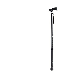 Bastón telescópico de aleación de aluminio con altura ajustable y punta de goma antideslizante para apoyo de movilidad para personas mayores - Product Image 2