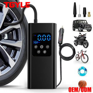 150PSI DC12V Kabelgebundenes Digitales Manometer ABS Reifenfüller mit Reifendrucküberwachung & Notlicht für Auto Fahrrad Motorrad - Product Image 1
