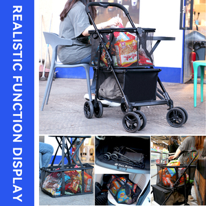Carrito de Lujo <span class=keywords><strong>para</strong></span> Mascotas RTS, de 4 <span class=keywords><strong>Ruedas</strong></span>, <span class=keywords><strong>para</strong></span> <span class=keywords><strong>Perros</strong></span> Pequeños - Product Image 2