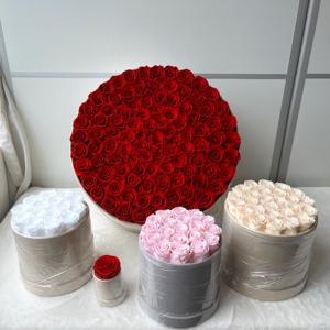 Lovebay Factory Wholesale Roses d'éternité naturelles Roses immortelles dans une boîte en velours Roses éternelles préservées dans une boîte - Product Image 4