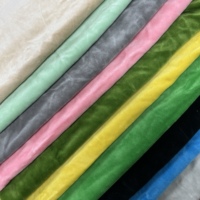 Tissu en velours tricoté en coton/polyester biologique certifié Oeko-Tex 100 GOTS, doux, pour couvertures de bébé, literie, vêtements, jouets pour garçons et filles