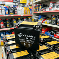 Batterie de démarrage pour moto YT14-BS certifiée CE 12V 14Ah, sans entretien, scellée, au plomb-acide