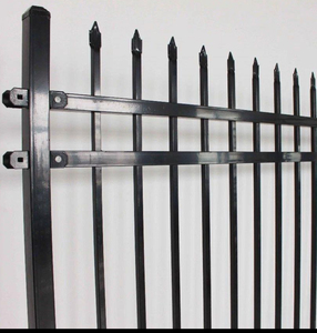 Clôture de jardin en métal en gros, balustrade extérieure résistante aux intempéries, panneaux en acier galvanisé et clôture en <span class=keywords><strong>fer</strong></span> <span class=keywords><strong>forgé</strong></span> de 80 <span class=keywords><strong>cm</strong></span> de haut - Product Image 4