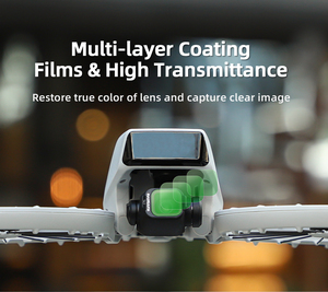 Optik cam Lens Ultra hafif filtreler ND64 ND8 işık azaltma Vlog hava kamera DJI FLIP Drone aksesuarları için fiber filtre - Product Image 3