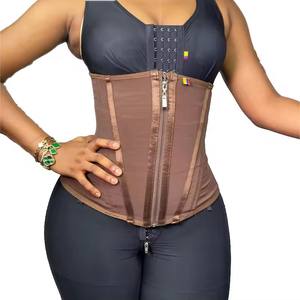 Fajas Colombianas de Compresión Firme con Etiqueta Personalizada, Control de Abdomen, Corsé Cincher de Cintura, Fajas Reloj De Arena con 13 Varillas de Acero - Product Image 1