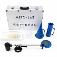 Mud Testing Kit 3-Piece Set Drilling Fluid Density Mud Balance Marsh Funnel Viscometer Sand Content Kit