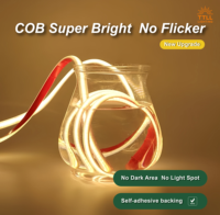 Bande lumineuse LED COB étanche à haut lumen, 12V/24V, IP68, 3000K-6500K, 280LEDs/M, pour cuisine, bar, escalier, décoration extérieure