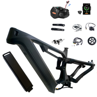 Rangka Karbon Sepeda Gunung Dengfu E22 E23 Full Frameset 1000W Bafang M620 Kit 48V 52V Paket Baterai Lithium