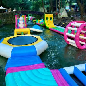 Parque Acuático Flotante <span class=keywords><strong>Inflable</strong></span> Personalizable para Deportes Acuáticos Comerciales al Aire Libre, Tobogán <span class=keywords><strong>Inflable</strong></span>, <span class=keywords><strong>Castillo</strong></span> Hinchable para Niños - Product Image 2