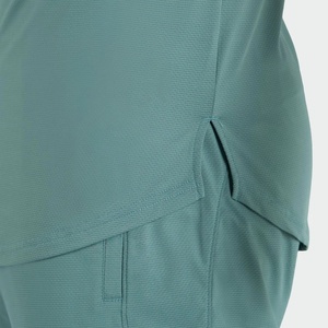 เสื้อยืดออกกำลังกายแขนยาวทรงหลวมแบบใหม่ ดีไซน์เองได้ ผ้าคอตตอน 95% ผสมอีลาสเทน 5% สำหรับผู้ชาย - Product Image 2