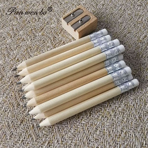 Individuell bedruckte, spitze Mini-Holzstifte, Golfstifte, 4 Zoll Mini-Halbstifte mit Radiergummi - Product Image 6