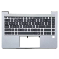 Grosir casing Topcase Laptop untuk HP Probook 440 G8 445 445R G8 seri perak sandaran casing atas dengan Keyboard
