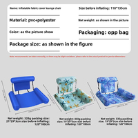 Transfrontalier, En stock : Couverture en tissu pour lit flottant aquatique, Fauteuil inclinable, Bateau gonflable pour piscine, Chaise longue aquatique, Flotteur en PVC