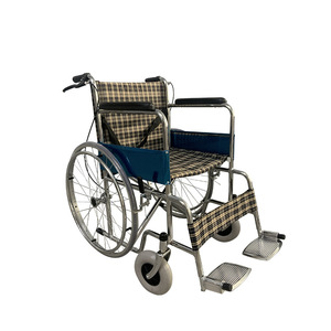 Lightweight Folding Wheelchair Manual Portable Travel Chair For Elderly Disabled With U Brake And <b>Small</b> <b>Wheels</b> - Product Image 3