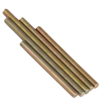 M6 M8 Galvanized Yellow Zinc Steel Furniture Connector Threaded Rods Full Thread Stud Bolt Stud Bolts and Nuts