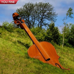 YOUFINE Edelstahl-Violine-Skulptur für Kunstgalerien, Geschäftsgebiete und Musikthemen-Dekoration - Product Image 3