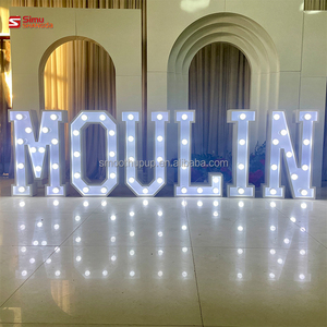 Letras Luminosas Gigantes para Decoración de Bodas, Letras de Marquesina 'Cásate Conmigo', Números Grandes de 3 y 4 Pies - Product Image 1