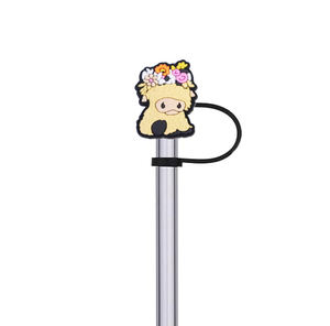 Vente en gros populaire Topper de paille <span class=keywords><strong>Yek</strong></span> 10mm en PVC avec logo personnalisé Topper de paille en silicone Accessoires de fête à boire Cadeaux - Product Image 4