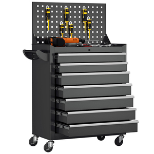 Chariot à outils roulant à 7 tiroirs pour <span class=keywords><strong>garage</strong></span>, armoire de rangement mobile en métal pour outils de réparation automobile - Product Image 1