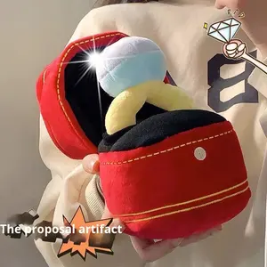 Petit livre rouge même Style diamant proposition bague ensemble Super doux en peluche ours taille géante créatif cadeau d'anniversaire petite amie - Product Image 6