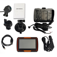 Navegador GPS Android A40 de 4.3 Pulgadas para Motocicleta, Resistente al Agua, con WIFI, Google Play, Batería Recargable, Mapas Mundiales, Visor de Fotos