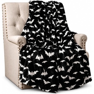 <b>Halloween</b> Pumpkin Bat Ghost Flannel <b>Blanket</b> Throw <b>Blanket</b> Nap <b>Blanket</b> Spooky <b>Halloween</b> Decor Lightweight Breathable Custom Print - Product Image 3