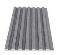 Panneau mural en composite bois-plastique rainuré WPC pour la décoration de chambre à coucher, directement du fabricant