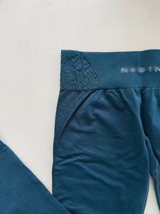 Pantalons de yoga et de fitness pour femmes sans couture, imprimés et brodés, en élasthanne/nylon, taille haute élastique, grande taille, contrôle du ventre, séchage rapide - Product Image 5