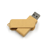 Clé USB en bois de 2 Go avec logo personnalisé, clés USB pivotantes en bois, clés USB de 2 Go