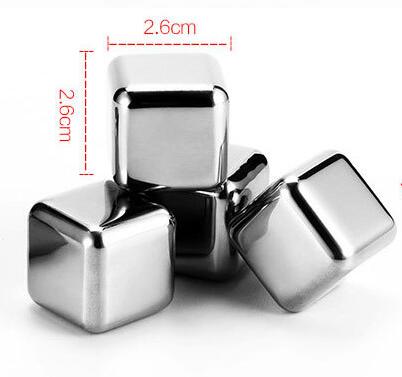 Оптовая продажа 763 4/6/2008 шт сделанных из нержавеющей стали кубики льда с зажимом охладитель вина Виски камни для напитки бар аксессуары для ванной комнаты