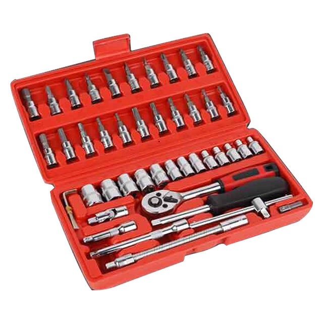 TIANMA Competitive Price Precision Ratchet Screwdriver Torque Socket Wrench Set Chrome Vanadium Steel Hard Case for Repair Tools