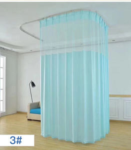 High Quality Hospital Curtain and Rails Flame Retardant and Antibacterial Option Portable Bed <b>Screen</b> Medical <b>Privacy</b> Curtains - Product Image 4