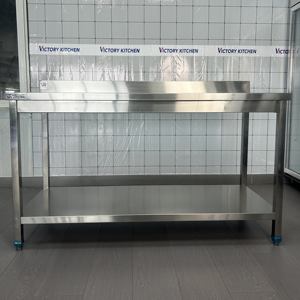 VICTORY, venta al por mayor, mesa de trabajo de acero inoxidable, banco comercial, equipo de catering, suministros para restaurante de laboratorio contra salpicaduras - Product Image 3