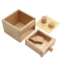 Caja de clasificación geométrica inspirada en Montessori, juguete educativo de madera para Coordinación mano-ojo de bebé, enseñanza de educación temprana