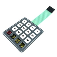 Keypad sakelar membran kustom & harga pabrik papan tombol tekan kubah bakso keyboard membran untuk skala berat