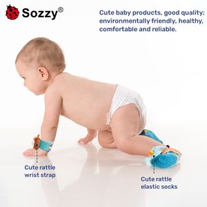 Calcetines <span class=keywords><strong>de</strong></span> Animales Lindos <span class=keywords><strong>de</strong></span> Nuevo Diseño Sozzy para Bebés y Niños, Juguetes <span class=keywords><strong>de</strong></span> Sonajero, Sonajero <span class=keywords><strong>de</strong></span> Muñeca y Calcetines <span class=keywords><strong>de</strong></span> Pie - Product Image 6