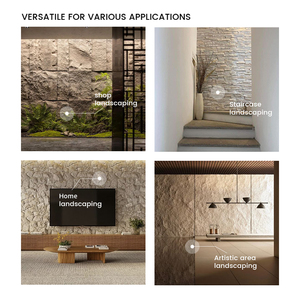 Panel de Pared de Piedra PU 3D para Exteriores, Estructura Ligera de Poliuretano, Fácil de Instalar, Diseño de Rampa, Venta al Por Mayor - Product Image 4